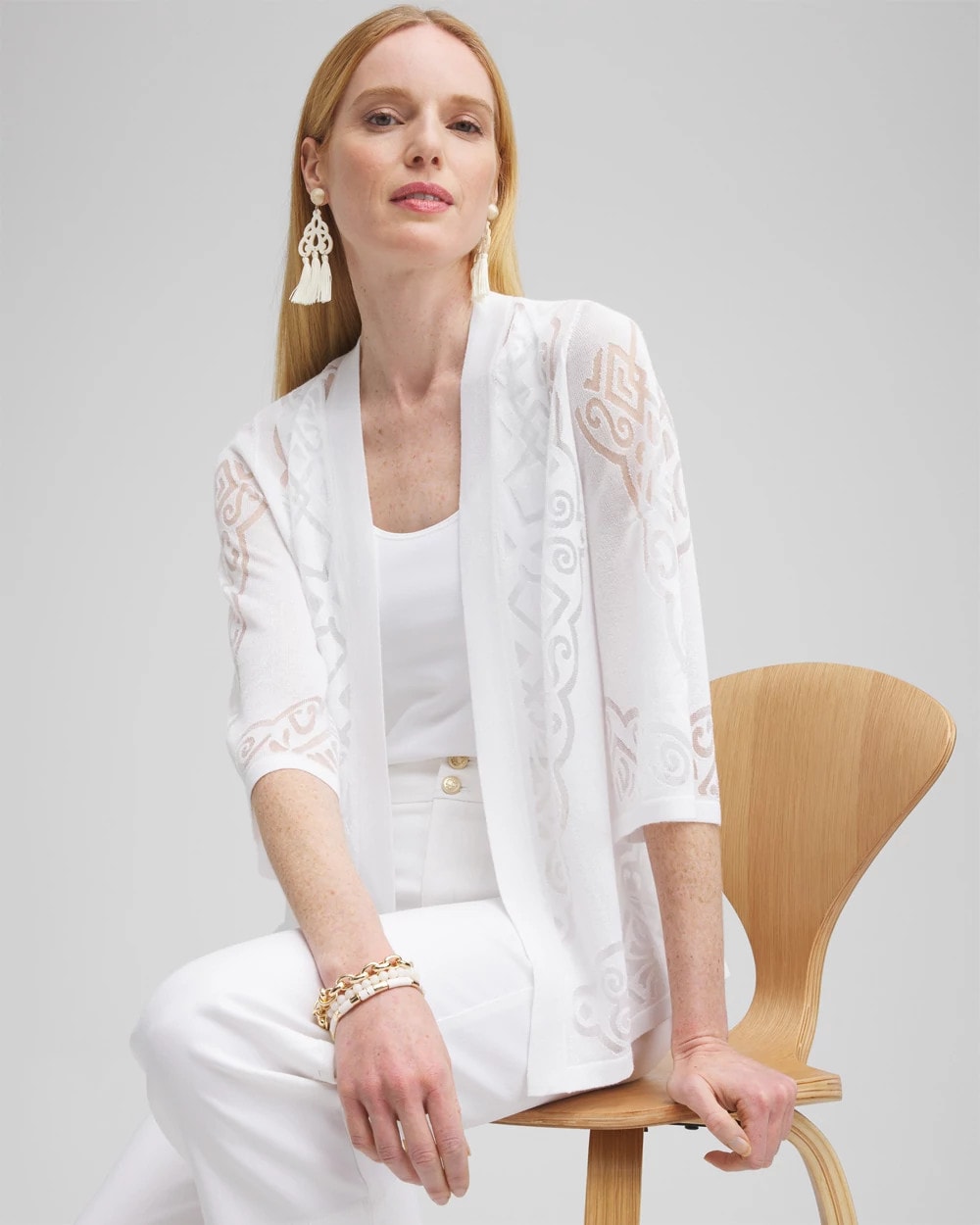 Needles V Neck Cardigan - Burnout Velvet 니들스 브이넥 폴리 메쉬 Needles V Neck Cardigan - Burnout Velvet 니들스 브이넥 폴리 메쉬